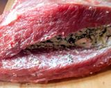 Foto del paso 3 de la receta: Picanha Rellena al horno /Picanha Recheada no forno