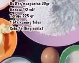Foto langkah ke 1 dari resep Roti Coklat Lumer (no mixer & oven).