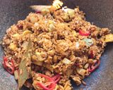 รูปขั้นตอนการทำที่ 3 ของ ข้าวผัดมัสมั่นไก่ทอด