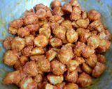 A picture of step 4 of Taro root fry.