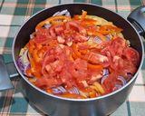 Lecsós karaj 🥩🫑🌶🫑🧄🧅🍅tarhonyával recept fázis 1 fotója