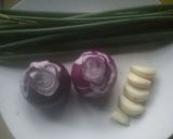 A picture of step 2 of Sautee'd Swiss Chard.