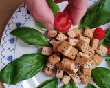 Foto del paso 4 de la receta: Tofu a la albahaca 🌱 Ensalada inspirada en Caprese pero vegan 🌱 Tofu, tomates cherry, albahaca y AO
