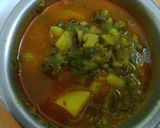 पालक आलू की चटपटी सब्ज़ी (Palak aloo ki chatpati sabzi recipe in Hindi) रेसिपी चरण 4 फोटो