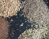 A picture of step 1 of Achari masala powder.