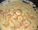 Une image de l'étape 5 de Pâtes aux crevettes sauce cajun.