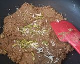 A picture of step 8 of Mohan Thaal (gram flour fudge).