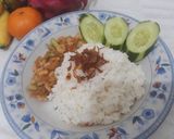Foto langkah ke 6 dari resep Nasi sambal udang pete.