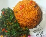 A picture of step 5 of Palm oil jallof rice.