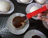 Gambar langkah 4 resipi Pau cendawan viral inti carbonara.