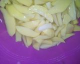 A picture of step 1 of Chips with egg.