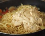 Foto langkah ke 7 dari resep Spageti carbonara keju Turki.