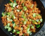 Foto del paso 4 de la receta: Tortilla de boniato, puerro y calabacín