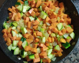 Foto del paso 4 de la receta: Tortilla de boniato, puerro y calabacín
