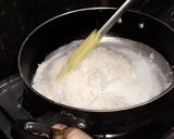 A picture of step 1 of Kachhe nariyal ke laddoo.