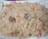 A picture of step 10 of Beef afghani pulao(kabuli pulao).