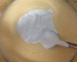 A picture of step 2 of Tres Leches Cake with Whipped Cream and Chocolate Topping.