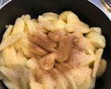 A picture of step 4 of Japanese Apple Pie (with custard).