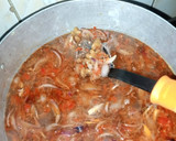 A picture of step 6 of Suppergetti with macaroni.