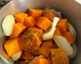 Foto del paso 2 de la receta: Crema de calabaza, boniato y castañas 🎃🍠🌰