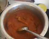 A picture of step 6 of Goan Chicken curry.