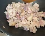 A picture of step 1 of Special Bicol Express w/Chicken Pork Belly & Green Beans.