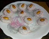 A picture of step 1 of Rose flavoured steamed sandesh.