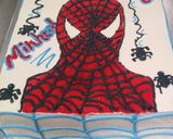 A picture of step 9 of Simple spider man cake.