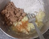 A picture of step 2 of Ragi banana choco pancakes eggless.