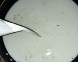 A picture of step 3 of Orange sabudana kheer.