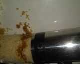 A picture of step 9 of Sooji Sweet puttu.
