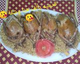 صورة لخطوة 11 من وصفة حمام محشى بأرز وفريك طريقة جديدة وشهية جداً