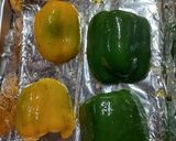 A picture of step 3 of Roasted Bell Peppers.