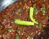 A picture of step 5 of Chicken Chilli.