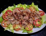 Hình bước làm 4 của món Salad cá ngừ