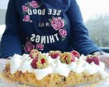 Une image de l'étape 12 de Kachtalia crèmeuse à la verveine, eau de fleur d'oranger et crème de coco🍓🥥🍰.