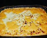 A picture of step 9 of Buffalo Chicken Pasta Bake.