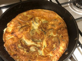 Tortilla de berenjena sana y rica 🍆💜