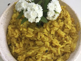 Arroz con Cúrcuma y un Toque más a Mi Manera 💙💛