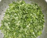 A picture of step 1 of Methi ka pulao.
