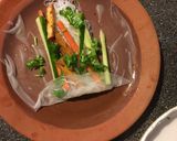 A picture of step 6 of Satay tofu rice paper rolls.