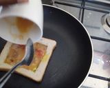 A picture of step 4 of Egg in hole # eldybreakfast contest.
