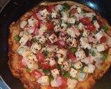 A picture of step 11 of Pan Paneer Pizza.