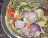 A picture of step 1 of Paneer Tikka Masala.