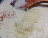 Foto del paso 4 de la receta: Crepes rellenos de repollo y langostinos con bechamel de queso