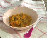 Foto del paso 3 de la receta: Papilla para bebé de guisantes, calabaza y zanahoria