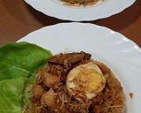 Foto langkah ke 4 dari resep Nasi Tim Ayam Jamur.