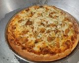 A picture of step 13 of Chicken Pizza without oven.