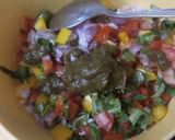 A picture of step 3 of Sweet corn bhel.