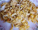 A picture of step 1 of Biryani pakorey.